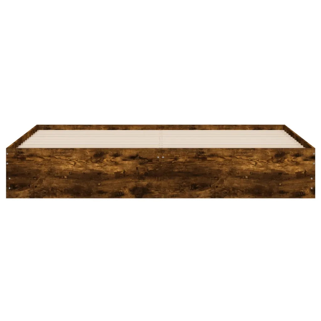 Giroletto con Cassetti Rovere Fumo 180x200 cm Legno Multistrato 3207256