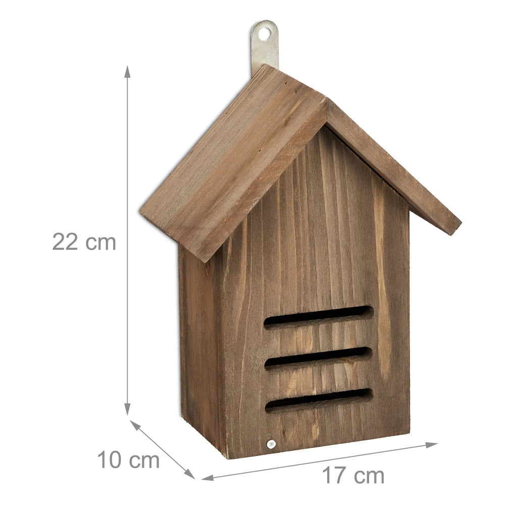 Hotel per insetti rifugio sospeso giardino apertura facile 25 x 15 x 10 cm in legno naturale 13_0015269