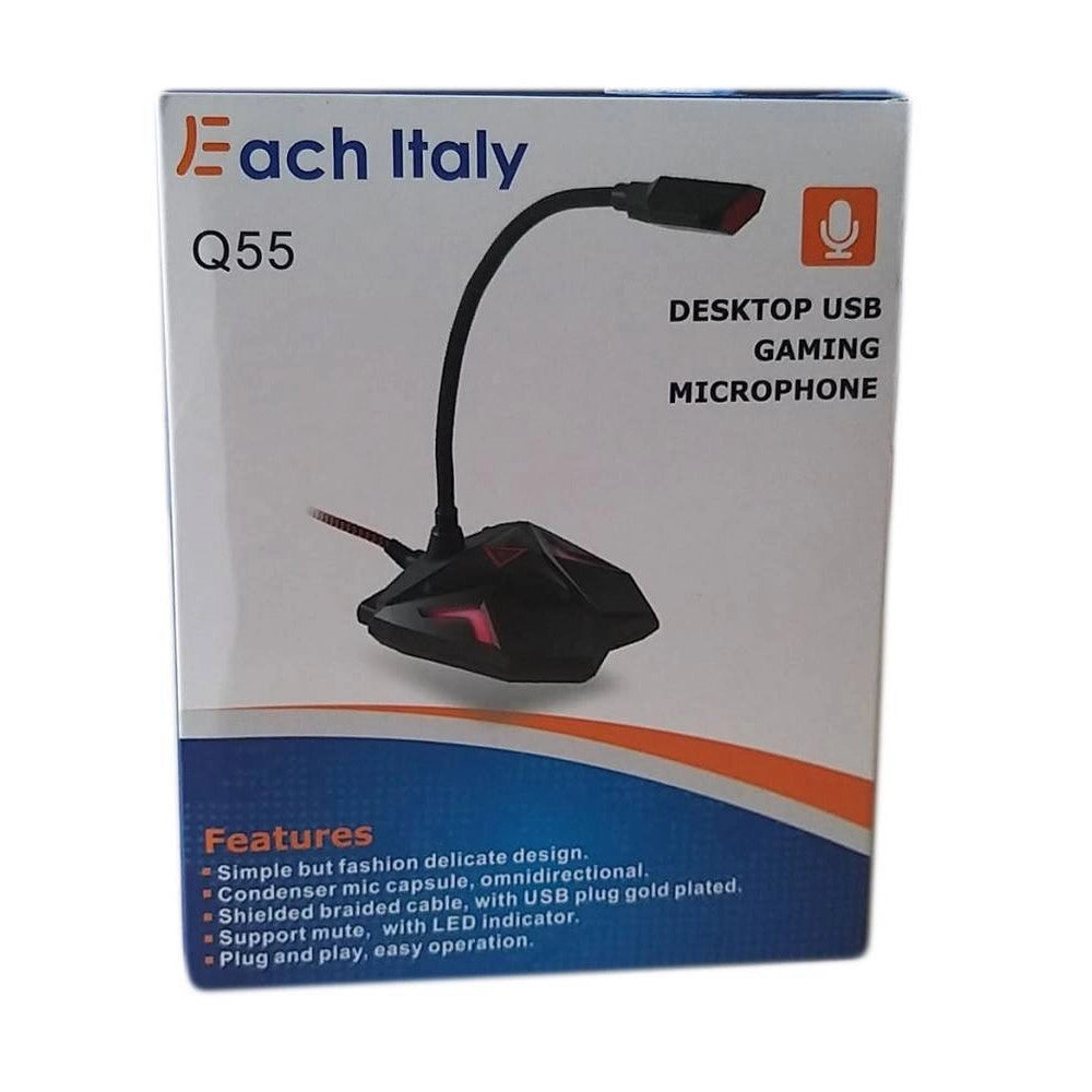 Trade Shop - Microfono Da Tavolo Scrivania Meeting Voice Conferenze Gaming Pc Usb Q55 -