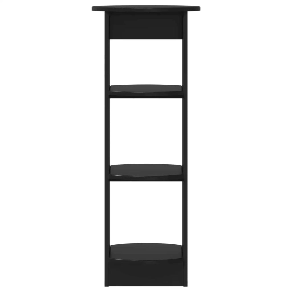 Mobile laterale Nero 40 x 40 x 100 cm Legno ingegnerizzato