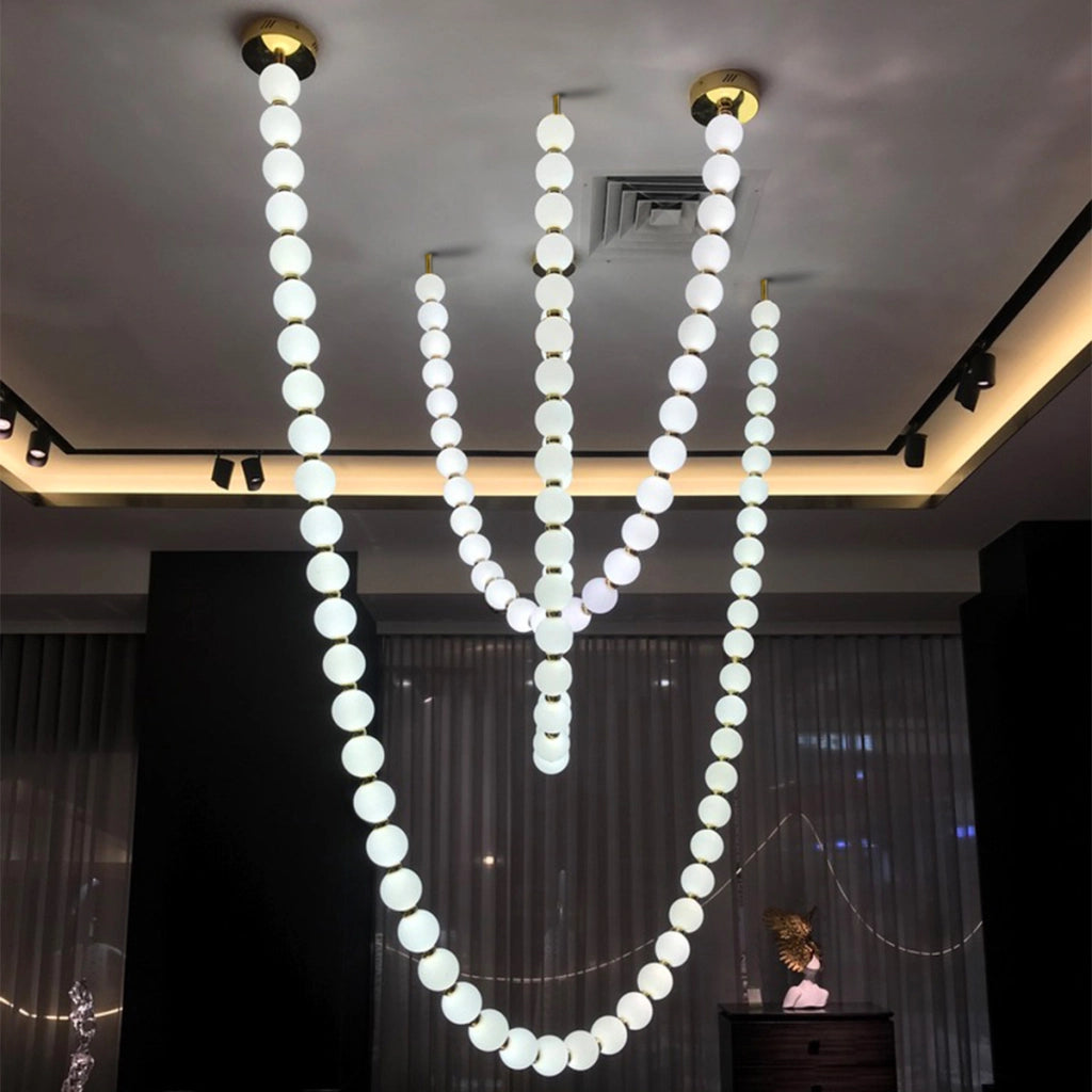 Lampada a soffitto Dorado Rope 2m oro acrilico LED CCT