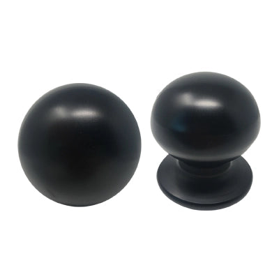 POMOLO X PORTONE 169 SAGUATTI  ALLUMINIO NERO D.MM 70 BASE D.MM 60