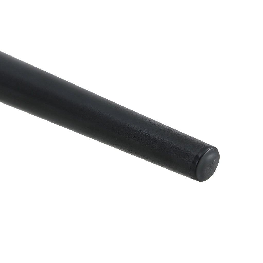 Set di 4 sedie da pranzo in plastica trasparente con gambe in metallo nero; 83 cm