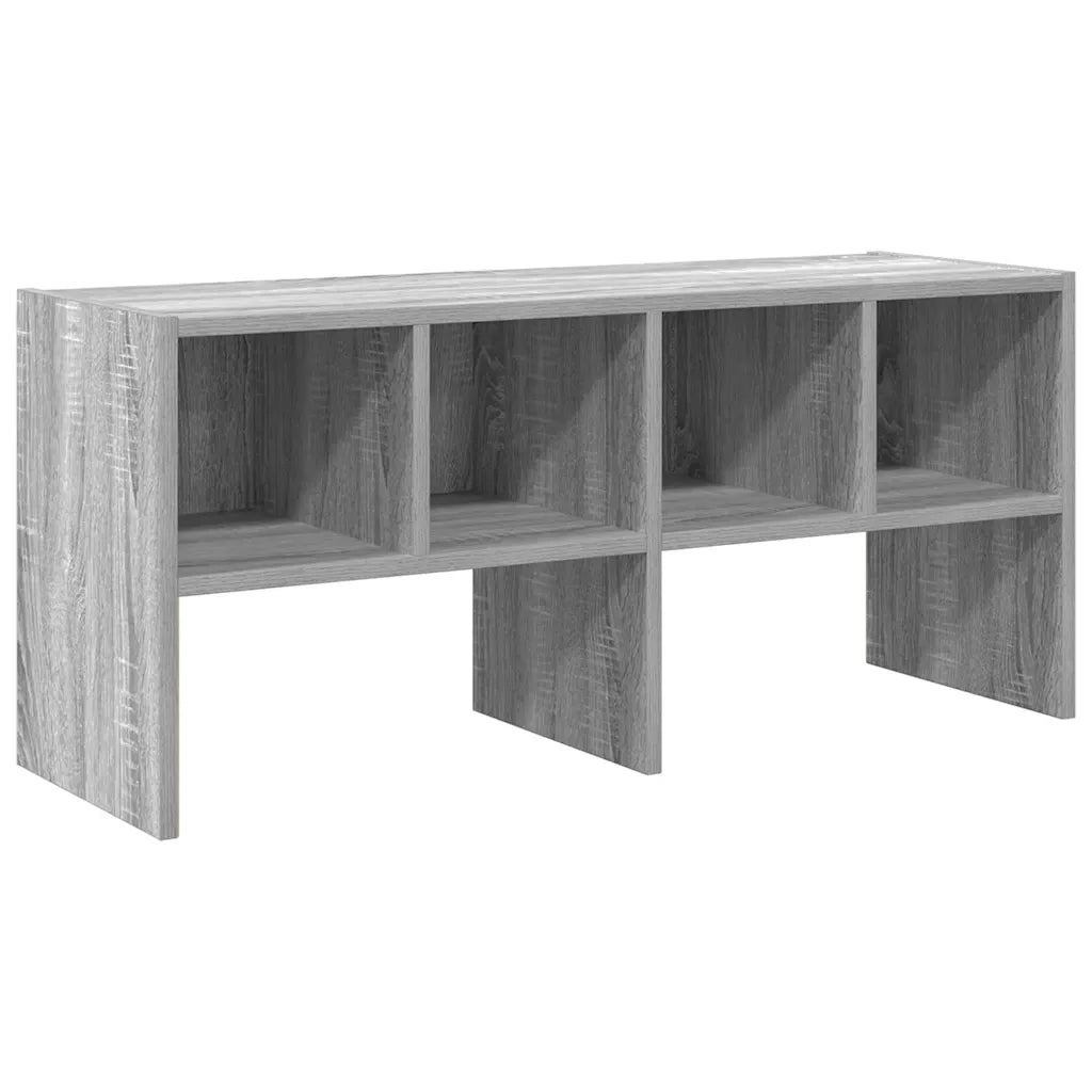 Scarpiera Impilabile-Scaffale per scarpe Grigio Sonoma 89,5x30x40 cm