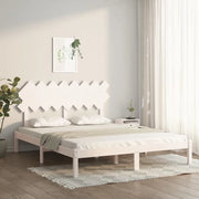 Giroletto-Struttura Letto Bianco 160x200 cm in Legno Massello 113522