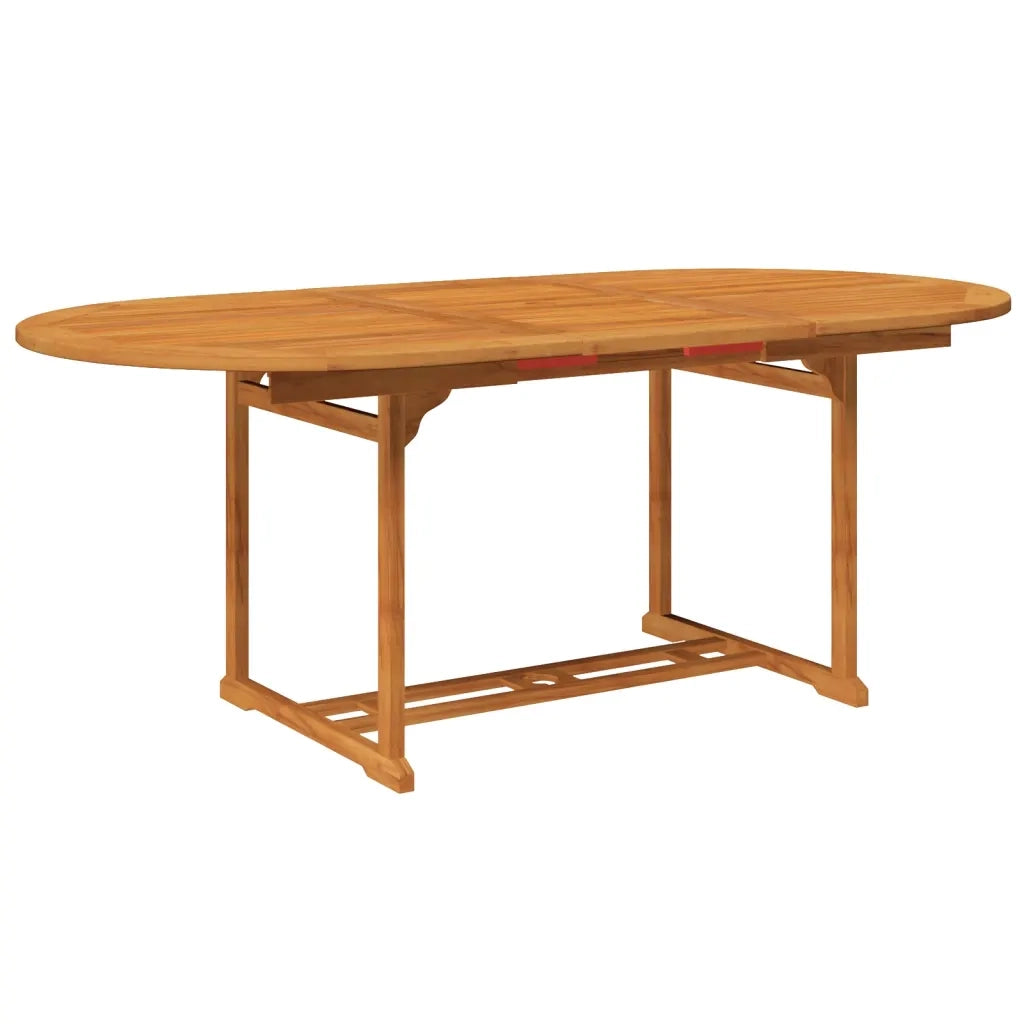 Set da Pranzo da Giardino 7 pz in Legno Massello di Acacia 150-200 cm 41814