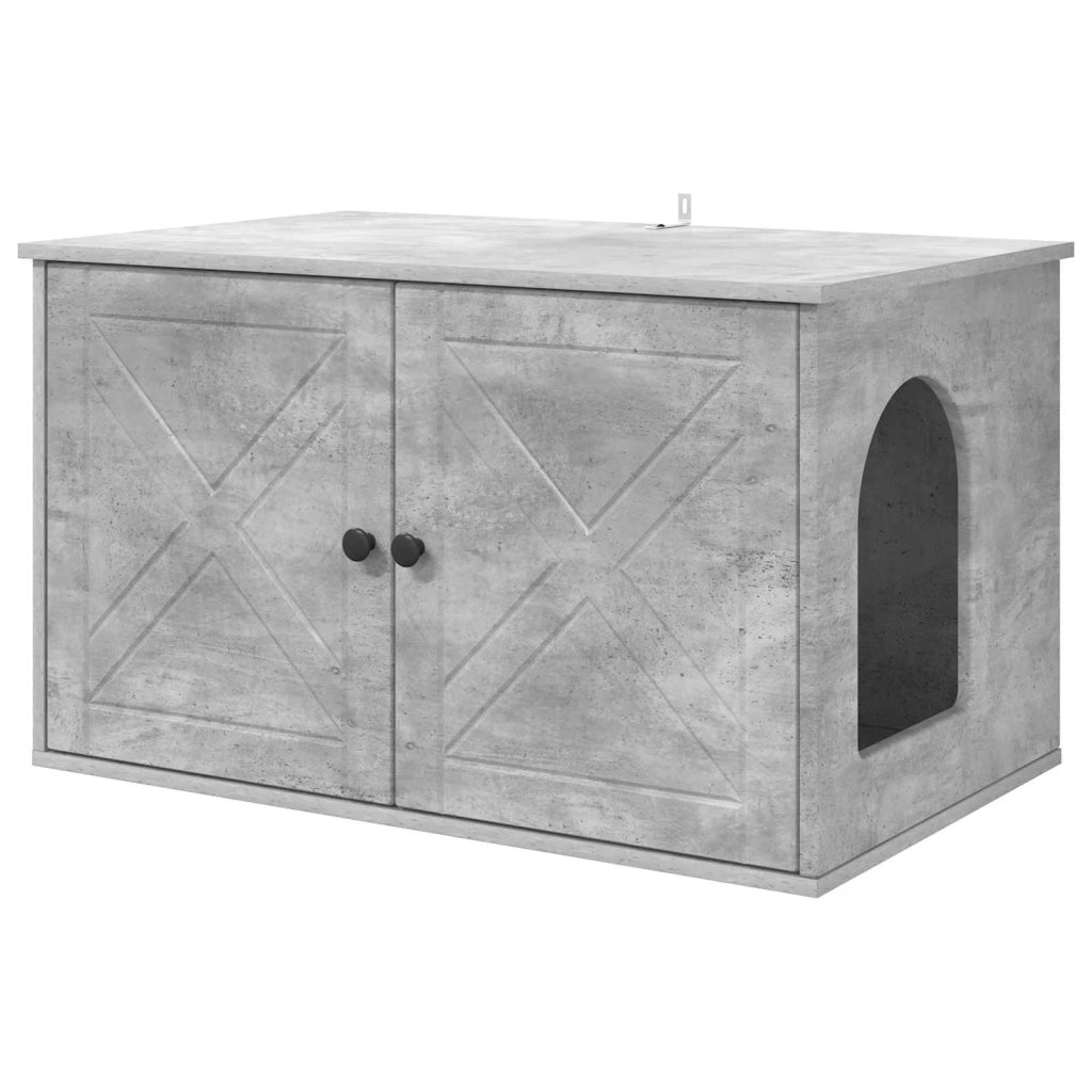 Casa per Gatti Calcestruzzo 85 x 55 x 50 cm Legno multistrato