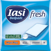 Panno da letto, materasso da gettare a strisce orizzontali 60x90, capacità di assorbimento Maxi Plus, tecnologia di controllo degli odori, non profumato, confezione da 15.