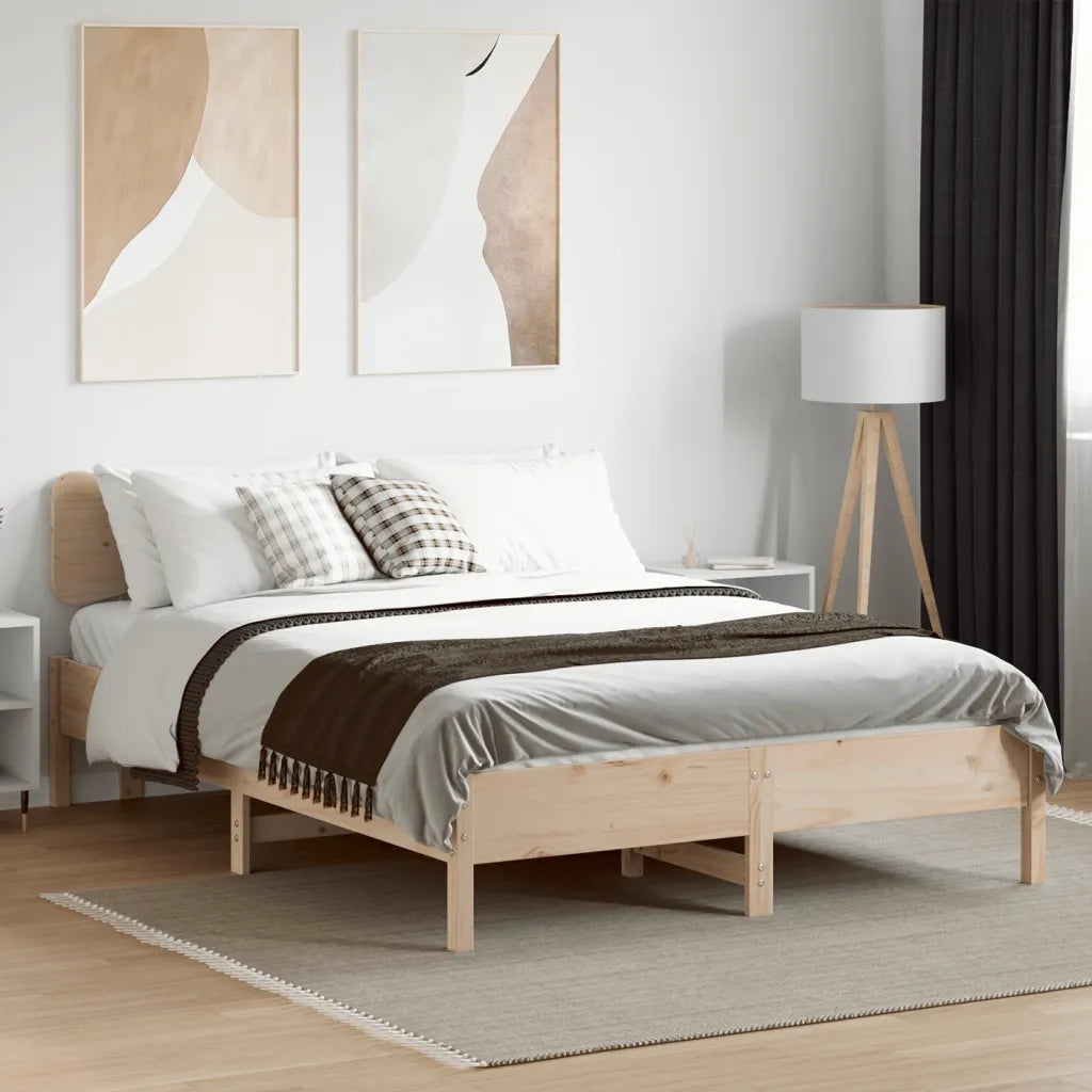 Giroletto senza Materasso 120x200 cm in Legno Massello di Pino 3328235
