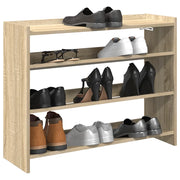 Scarpiera-Scaffale per scarpe Rovere Sonoma 80x25x62 cm in Legno Multistrato
