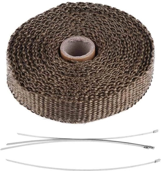 Cintura di isolamento termico 5 m - Striscia di impermeabilizzazione - Telaio di isolamento nero - Cintura di isolamento - Acciaio inossidabile - Vetroresina