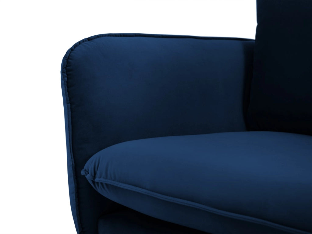 Cosmopolitan Design - Divano "Vienna" 4 posti in velluto blu reale 