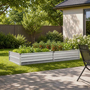 Letto rialzato da giardino Argento 160 x 80 x 24 cm 8006478