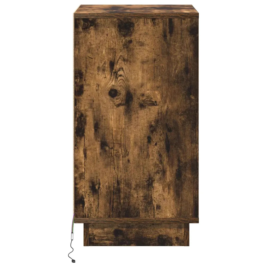 Armadio da Notte con cassetto Rovere fumé 39 x 34,5 x 65 cm 869630