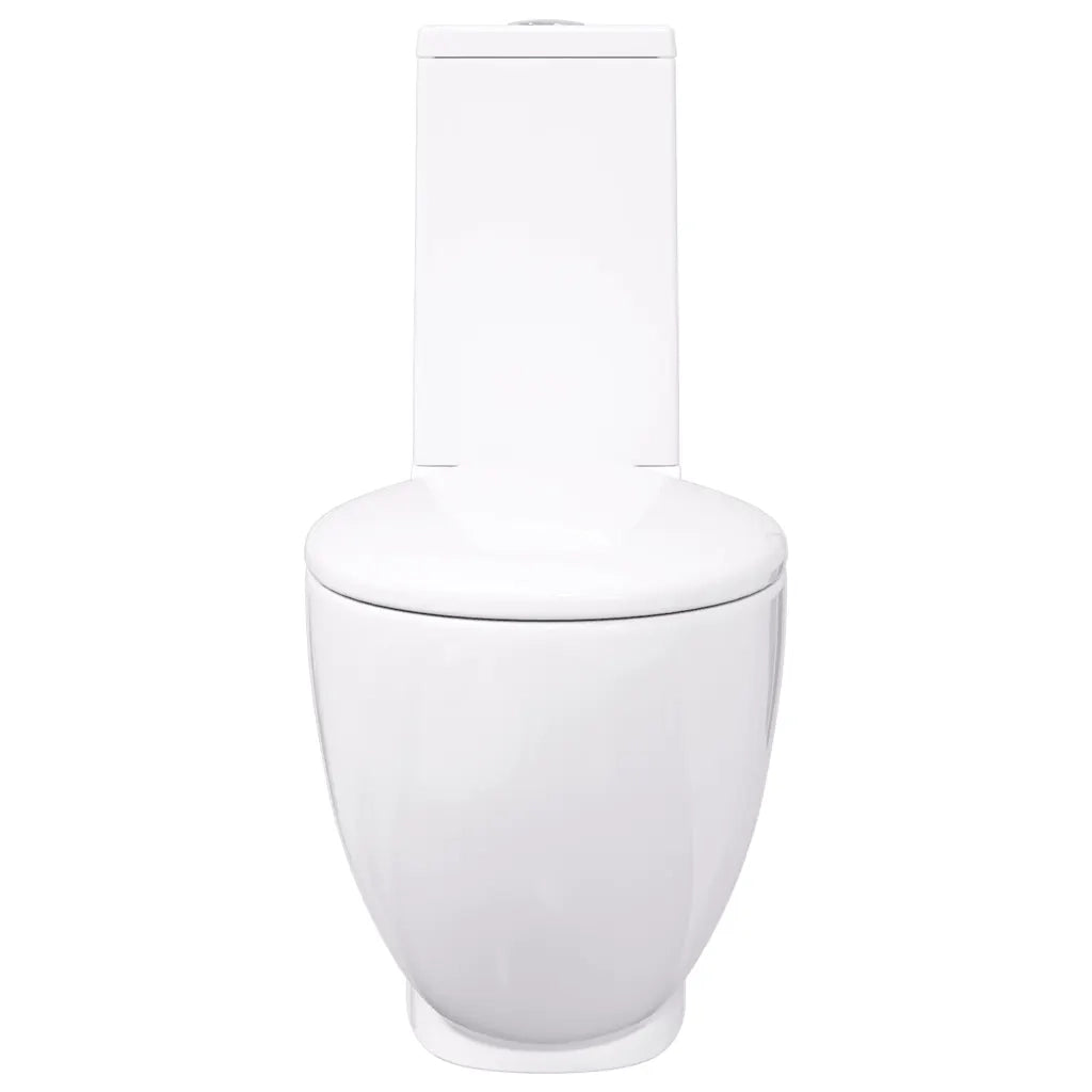 Vaso WC in Ceramica con Scarico Dietro Bianco 240376