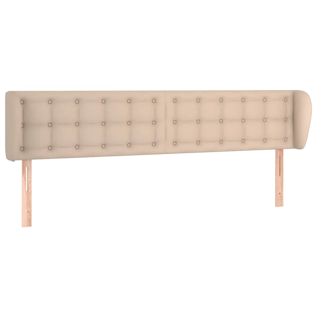 Testiera | Testata ad Orecchio Cappuccino 163x23x78/88 cm in Similpelle