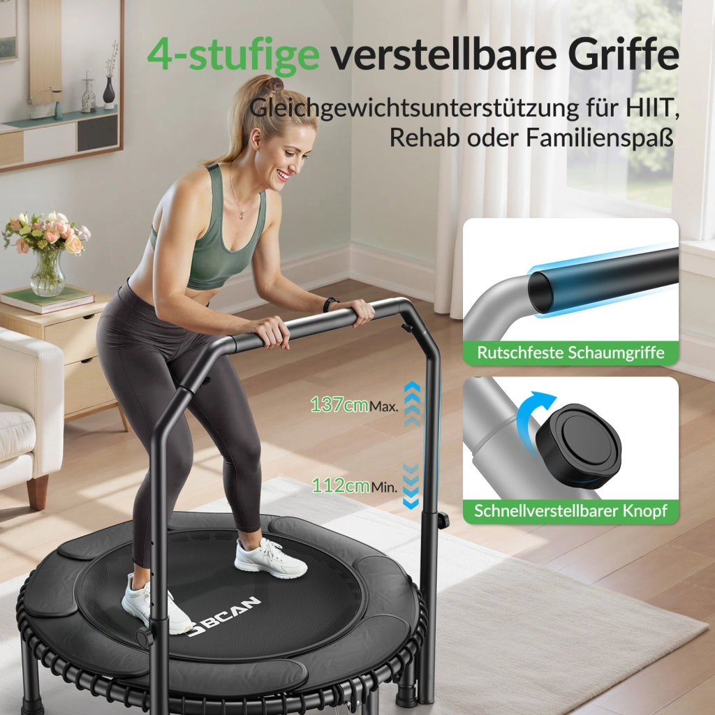 Trampolino per Adulti ¨C Minimal ¨C Grigio, Polipropilene, 102 cm