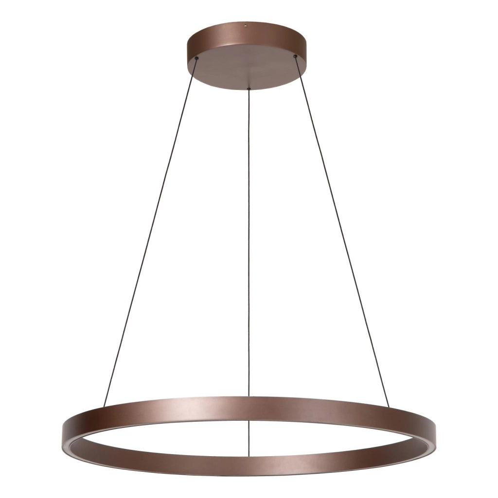Lampada sospesa ring ruggine LIANE LED 80 cm Lucide