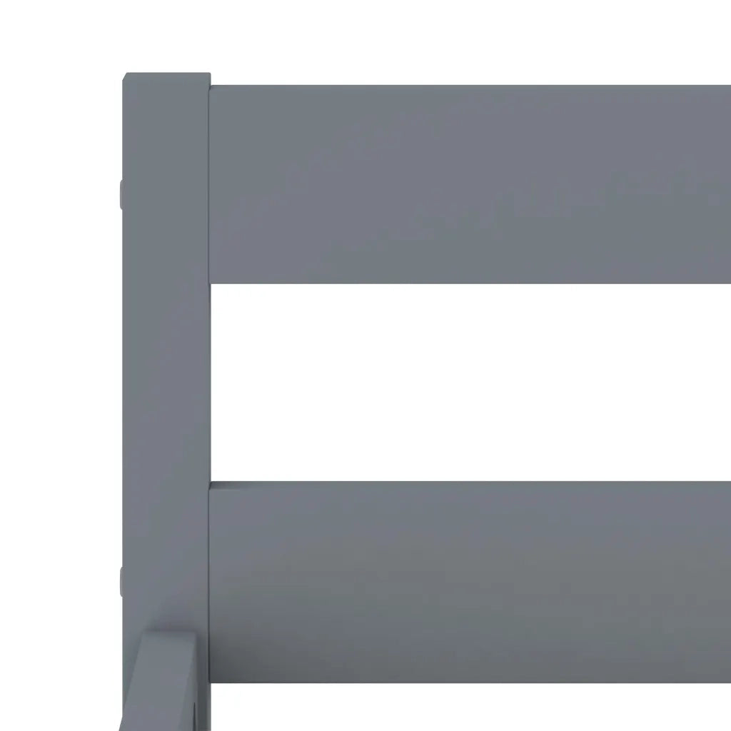 Giroletto senza Materasso Grigio 90x200 cm in Legno di Pino 283196