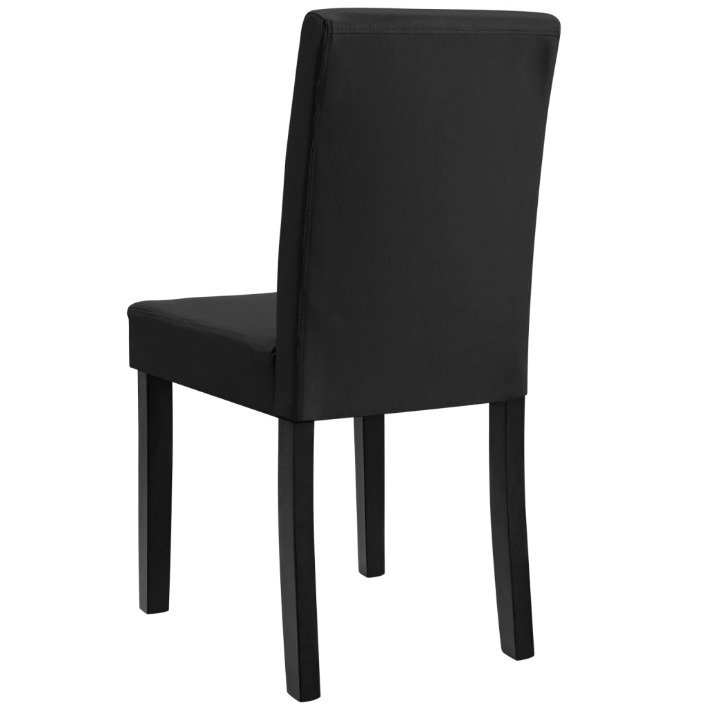 Set Hamburg di 6 Sedie Imbottite da Sala - Nero [en.casa]