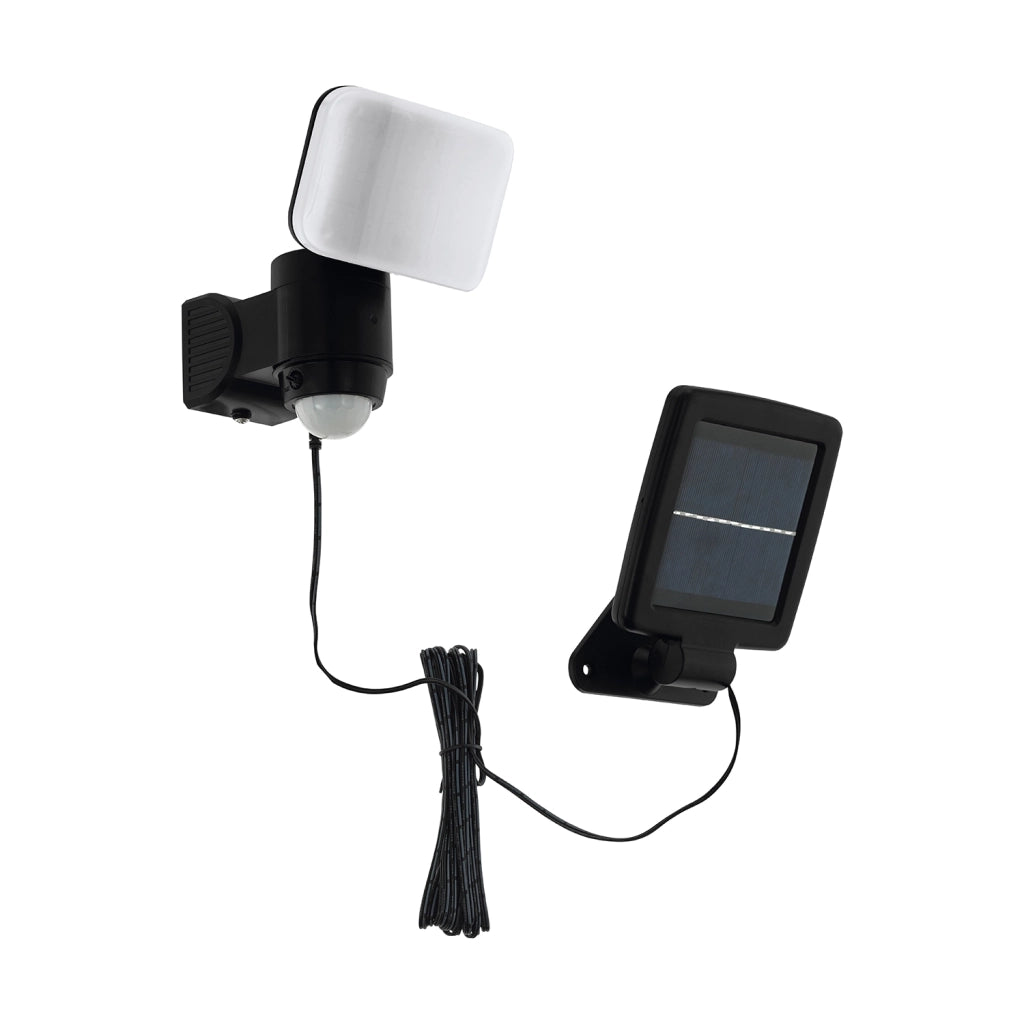 Faretto Solare Esterno Moderno Casabas Policarbonato Nero E Bianco Led