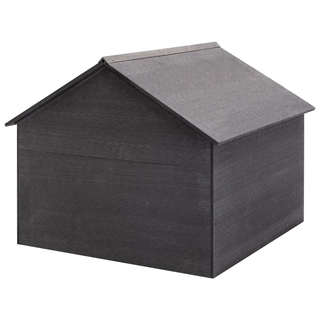 Casetta per Rimessaggio Rasaerba Grigio 80x80x70 cm in WPC 149036
