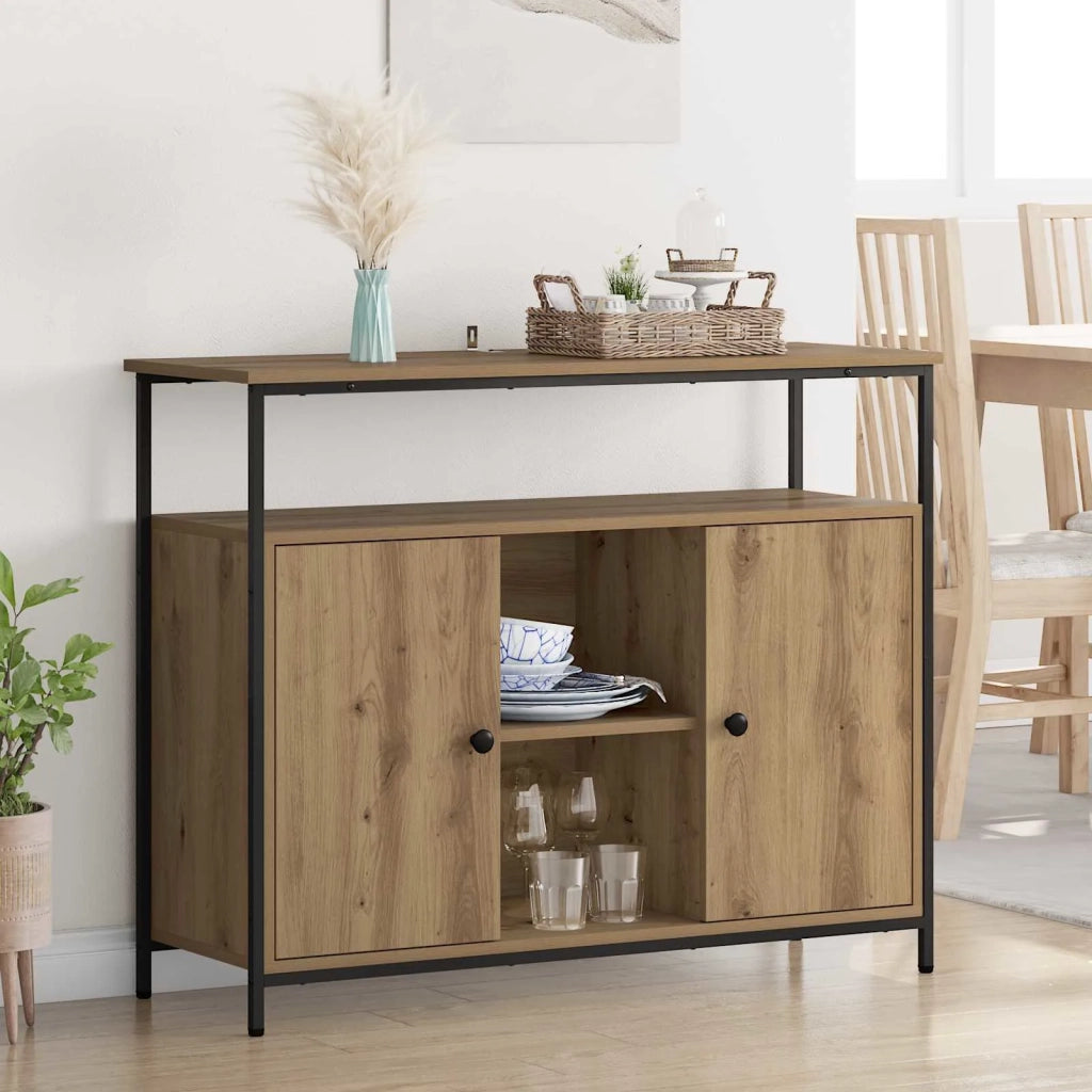 Credenza Rovere artigianale 100 x 35 x 80 cm Legno multistrato 882813