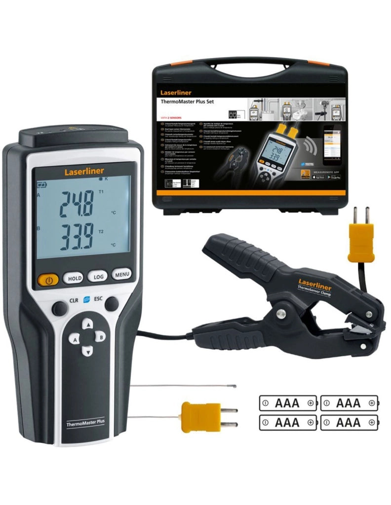 Misuratore di temperatura a contatto LASERLINER ThermoMaster Plus Set 082.036A
