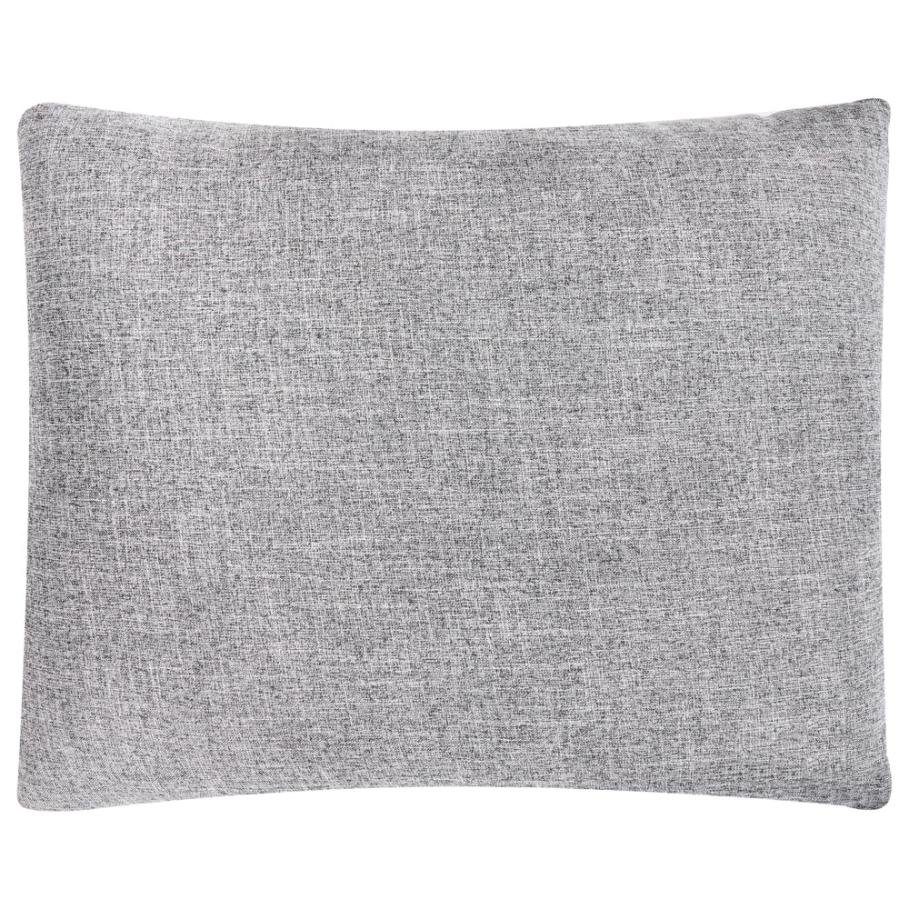 Divano con 8 cuscini Rivestimento in tessuto grigio e nero Cuscino a 4 posti con schienale