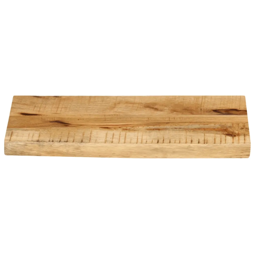 Piano Tavolo 40x30x2,5 cm Bordi Vivi Legno di Mango Grezzo 370330