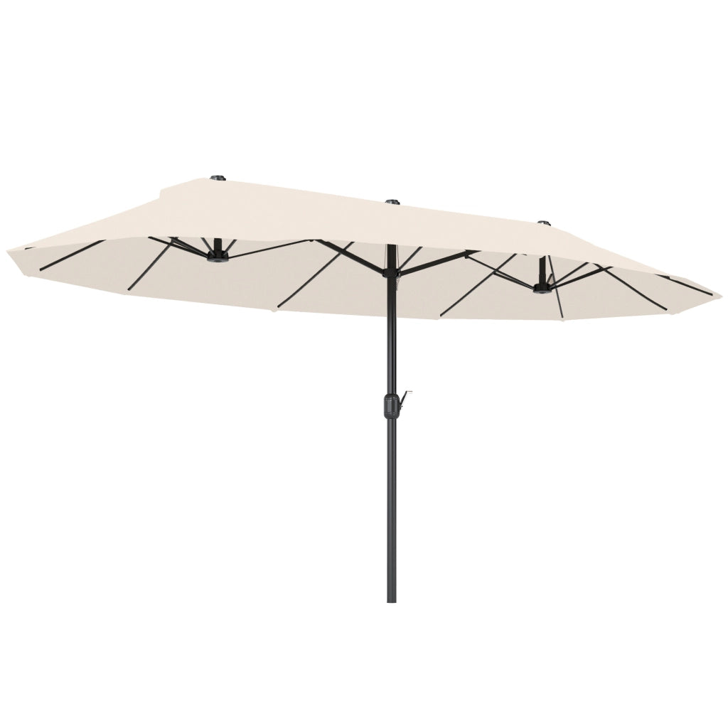 Ombrellone da Giardino con Manovella ¨C zephmum ¨C 460x270x240 cm Beige