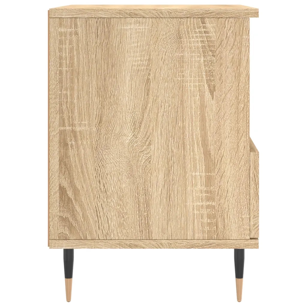 Set di 2 Comodini | Armadio da Notte | Mobiletto da notte Rovere Sonoma 40x35x50 cm in Legno Multistrato