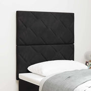 Testiera con testiera Nero 80 cm Velluto 3337882
