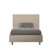 Letto Singolo 80x200 cm con Rete e Contenitore Sunny Tortora