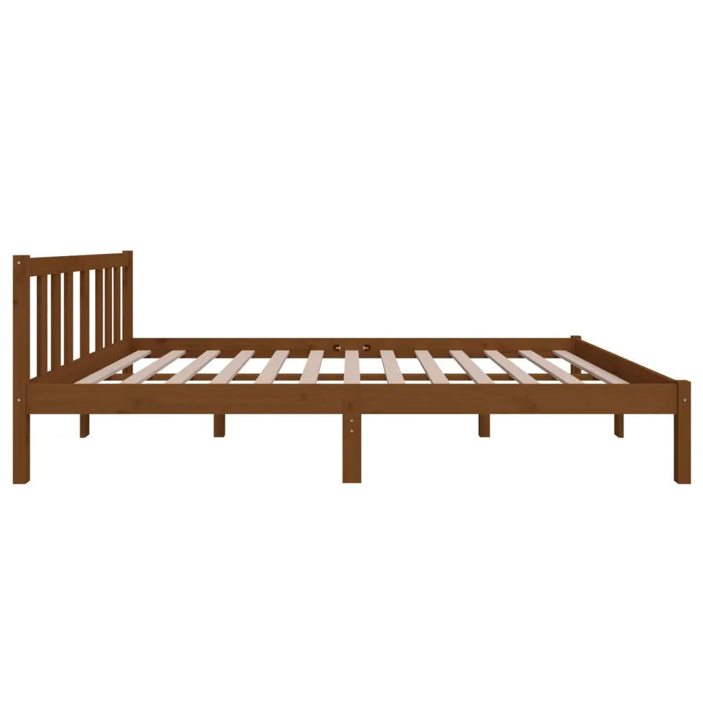 Giroletto senza Materasso Ambrato in Legno di Pino 120x200 cm 814882