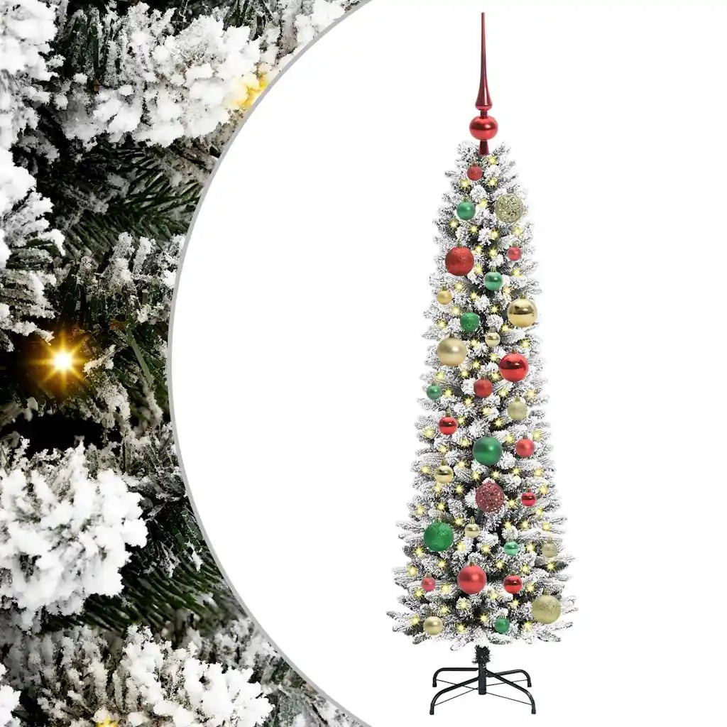Albero di Natale artificiale con 150 LED Bianco 120 cm 3396089