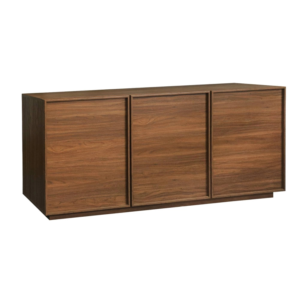 Credenza effetto legno 3 ante, 160cm, noce