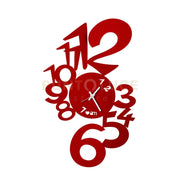 Orologio da parete di design Lupin Rosso