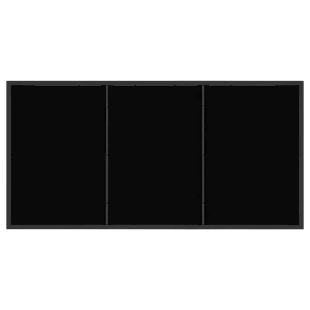 Set da Giardino 5 pz Nero Metallo e Rattan 3422844