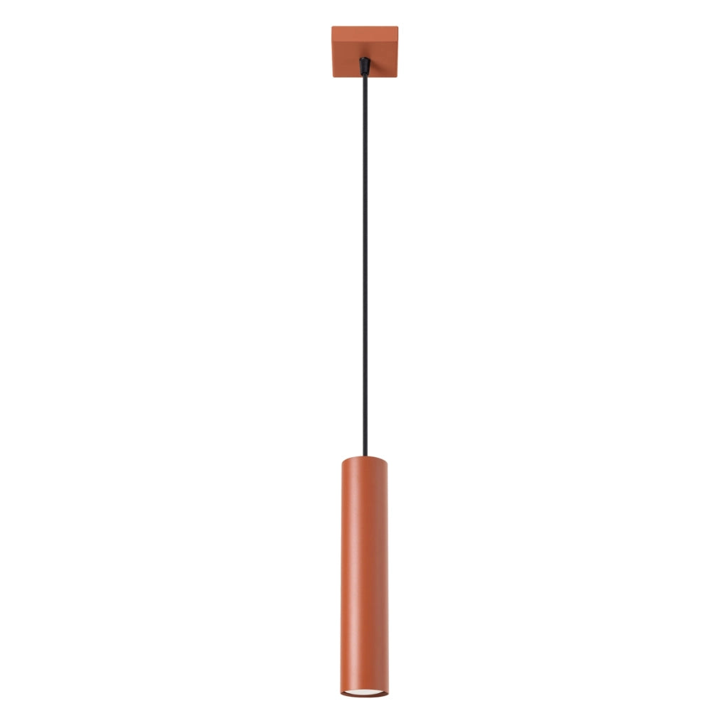 Lampada a sospensione LAGOS 1 rosso ocra