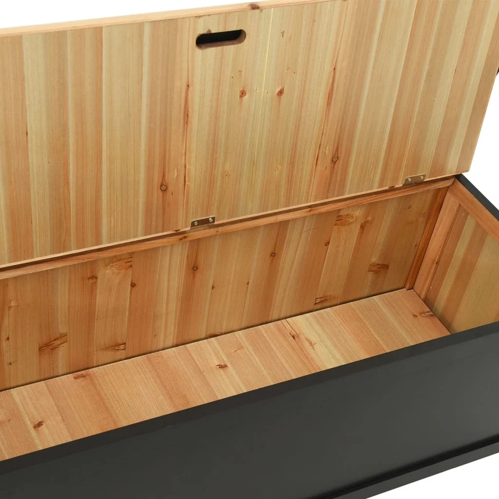 Panca 107 x 45 x 75,5 cm in legno massello di abete nero 02_0010940