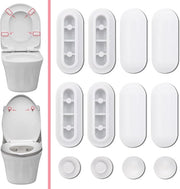 WC-Brilbuffers in bianco - Set da 12 pezzi per stabilizzatori e demper - Ideali per uso domestico, ufficio e hotel