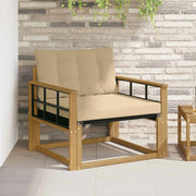 Set di divani da esterno-Sofa da giardino Legno di Acacia Massello e Textilene 984043