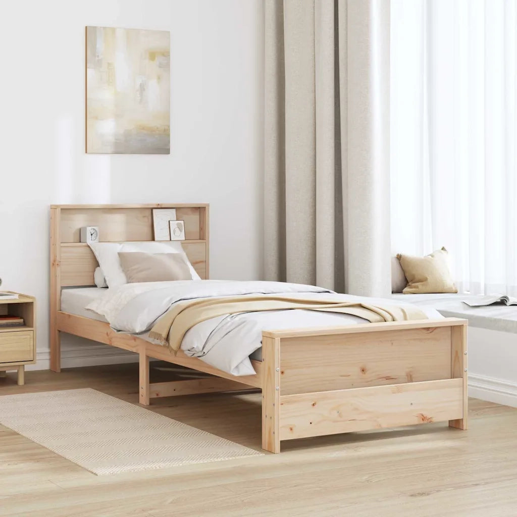 Struttura del letto Marrone 100 x 200 cm Legno multistrato