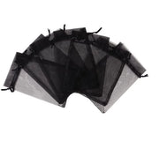 Confezioni in organza 20x30 cm - Set di confezioni - Corda per attaccare - Confezioni decorative - Confezioni per dolci - 100 pezzi - Confezioni per regali