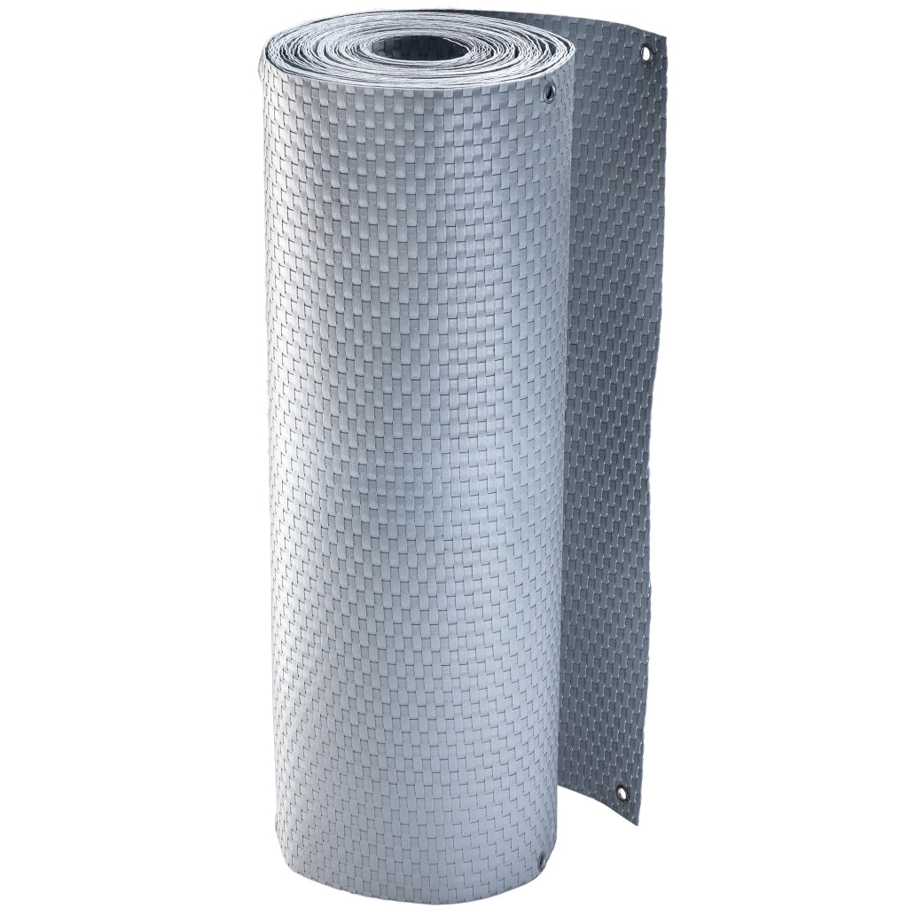 Telo di copertura per balcone in tecnorattan KADAX 0,9x6 m, grigio chiaro, tappetino premium per balcone e terrazzo.