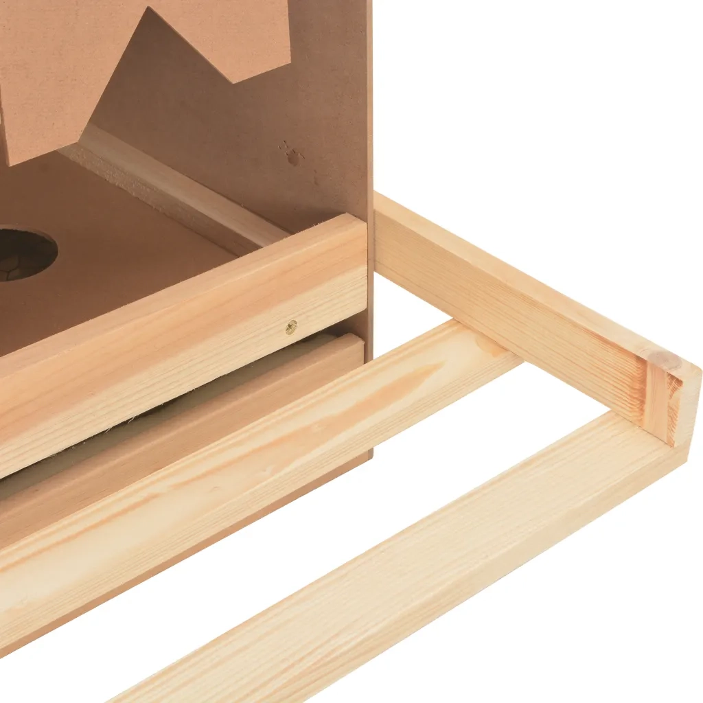 Casetta Cova per Galline 3 Scomparti 96x40x45 cm Legno di Pino 170656
