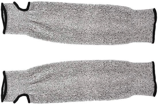 Armbeschermatori Snijbestendig Niveau 5 - 36 cm Mouwen - Onderarm Protezione - Duimgat - Materiale PE - Resistenti ai Tagli e Riciclabili - Mouwen Snij