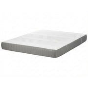 Materasso in schiuma bianco e grigio EU Matrimoniale Duro con cerniera e copertura in poliestere 180 x 200 cm rimovibile Accessori per la camera da letto