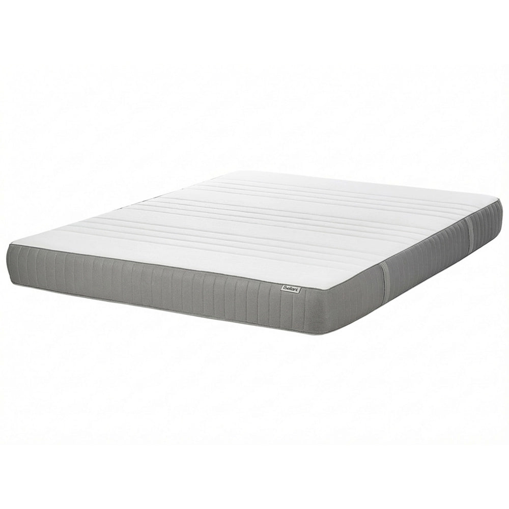 Materasso in schiuma bianco e grigio EU Matrimoniale Duro con cerniera e copertura in poliestere 180 x 200 cm rimovibile Accessori per la camera da letto